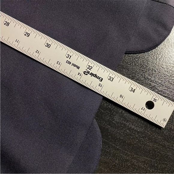 Chaps Ralph Lauren Blazer 46L Navy Blue Wool Sport Coat Gold Buttons Suit Jacket - Picture 16 of 16